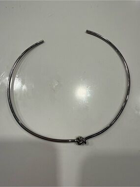 Silver Knot Choker Necklace - Women Jewelry